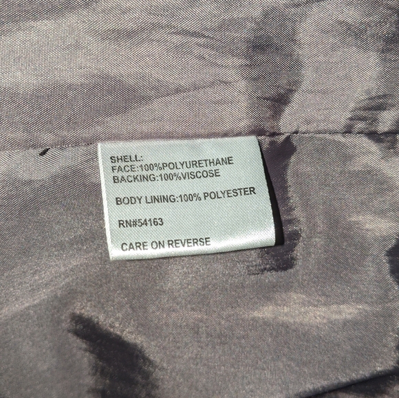 Calvin Klein Faux Leather Jacket - Medium - Picture 7 of 7